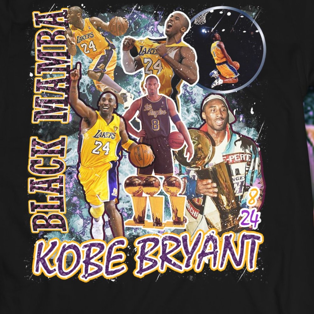 Kobe Bryant Black Gildan Memorial Shirt - Picture 2 of 2